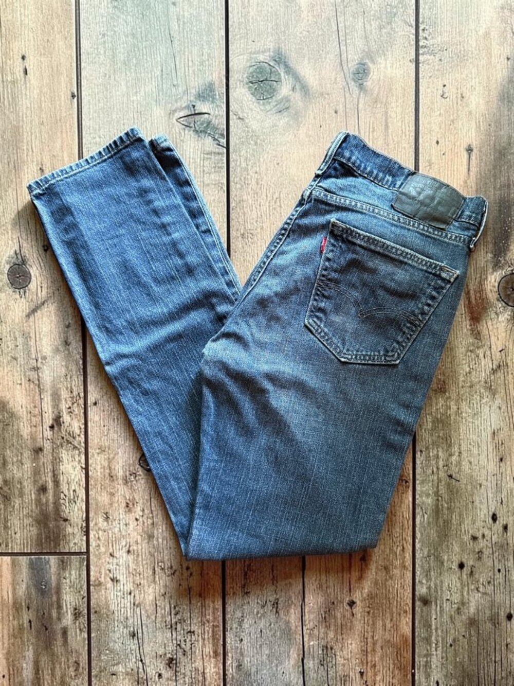Levi's 511 Jeans Mens 35x34 Blue Slim Fit Medium Blue Wash – Black Label
